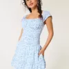 Rochie Skort cu maneca fluturata Rochie Skort cu maneca fluturata