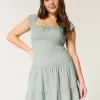Rochie Skort cu maneca fluturata Rochie Skort cu maneca fluturata
