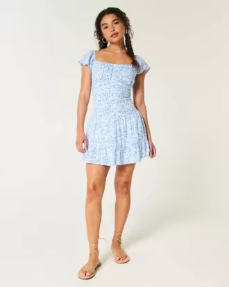 Rochie Skort cu maneca fluturata