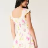 Rochie Skort cu maneca fluturata Rochie Skort cu maneca fluturata