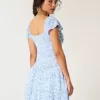 Rochie Skort cu maneca fluturata Rochie Skort cu maneca fluturata