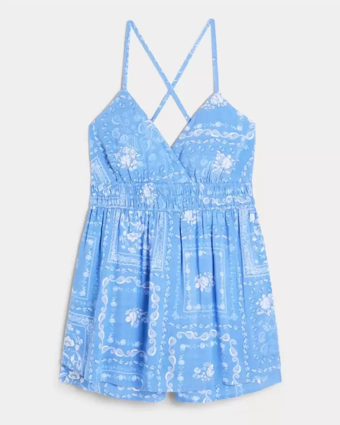 Salopetă Babydoll cu spatele deschis Salopetă Babydoll cu spatele deschis