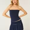 Short mini cu etaje cu smock Short mini cu etaje cu smock