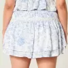 Short mini cu etaje cu smock Short mini cu etaje cu smock