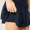 Short mini cu etaje cu smock Short mini cu etaje cu smock