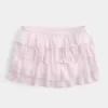 Short mini cu etaje din dantelă și șifon Short mini cu etaje din dantelă și șifon