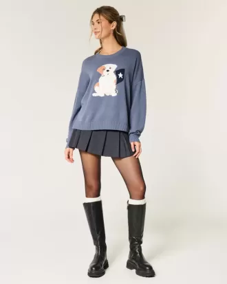 Short mini cu pliuri cu talie mijlocie