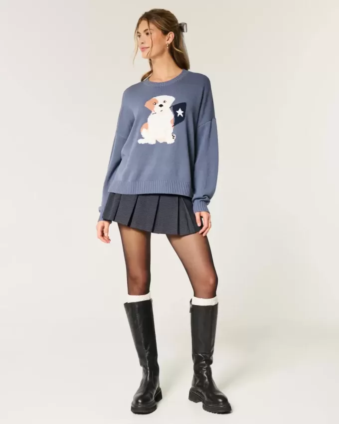 Short mini cu pliuri cu talie mijlocie Short mini cu pliuri cu talie mijlocie