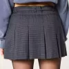 Short mini cu pliuri cu talie mijlocie Short mini cu pliuri cu talie mijlocie