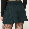 Short mini cu pliuri cu talie mijlocie Short mini cu pliuri cu talie mijlocie