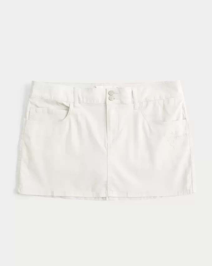 Short mini cu talie joasa Shine Butterfly Twill Short mini cu talie joasa Shine Butterfly Twill
