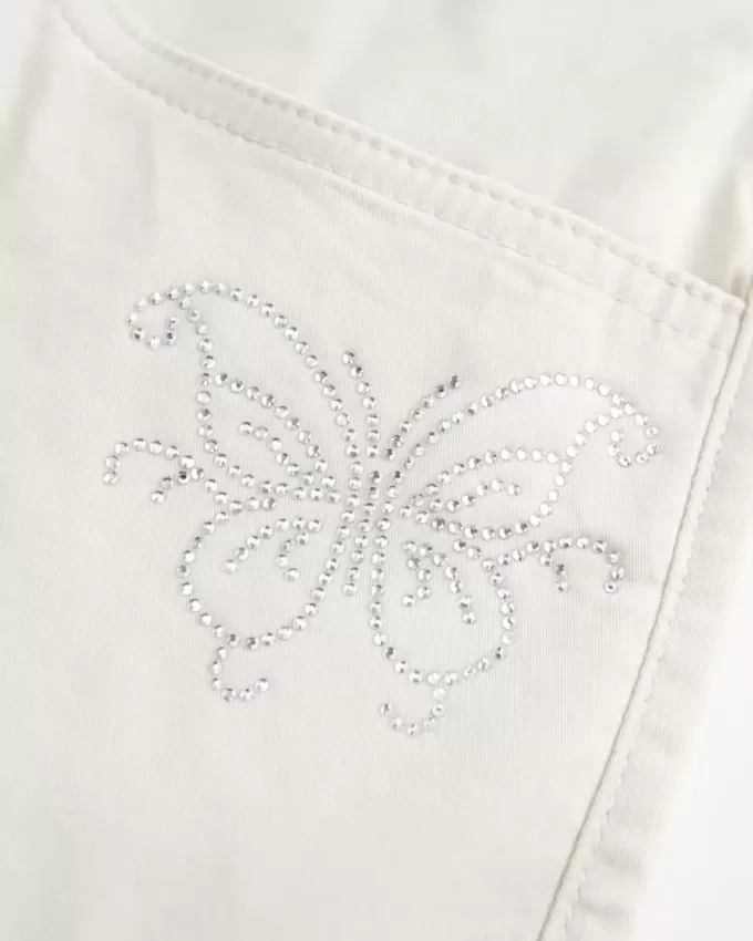 Short mini cu talie joasa Shine Butterfly Twill Short mini cu talie joasa Shine Butterfly Twill
