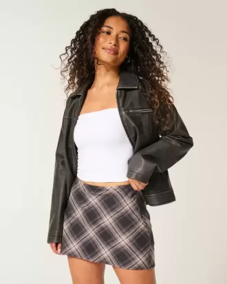 Short mini cu talie înaltă