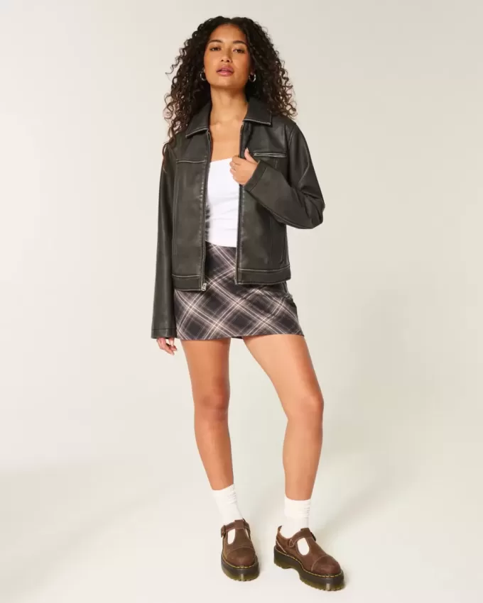 Short mini cu talie înaltă Short mini cu talie înaltă