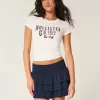 Short mini cu volane cu etaje Short mini cu volane cu etaje