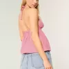 Short mini din denim brodat cu stea cu talie joasa Short mini din denim brodat cu stea cu talie joasa