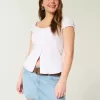 Short mini din denim cu talie joasă Short mini din denim cu talie joasă