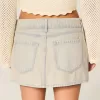 Short mini din denim cu talie joasă Short mini din denim cu talie joasă