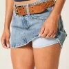 Short mini din denim cu talie joasă Short mini din denim cu talie joasă
