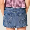 Short mini din denim cu talie joasă Short mini din denim cu talie joasă