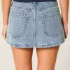 Short mini din denim cu talie joasă Short mini din denim cu talie joasă