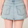 Short mini din denim cu talie joasă Short mini din denim cu talie joasă