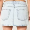 Short mini din denim cu talie joasă Short mini din denim cu talie joasă