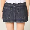Short mini din denim cu talie joasă Short mini din denim cu talie joasă