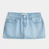 Short mini din denim cu talie joasă Short mini din denim cu talie joasă
