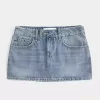Short mini din denim cu talie joasă Short mini din denim cu talie joasă