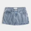 Short mini din denim cu talie joasă Short mini din denim cu talie joasă