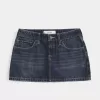 Short mini din denim cu talie joasă Short mini din denim cu talie joasă