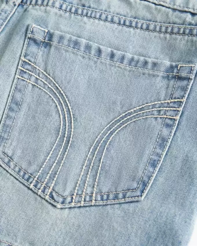 Short mini din denim cu talie joasă Short mini din denim cu talie joasă