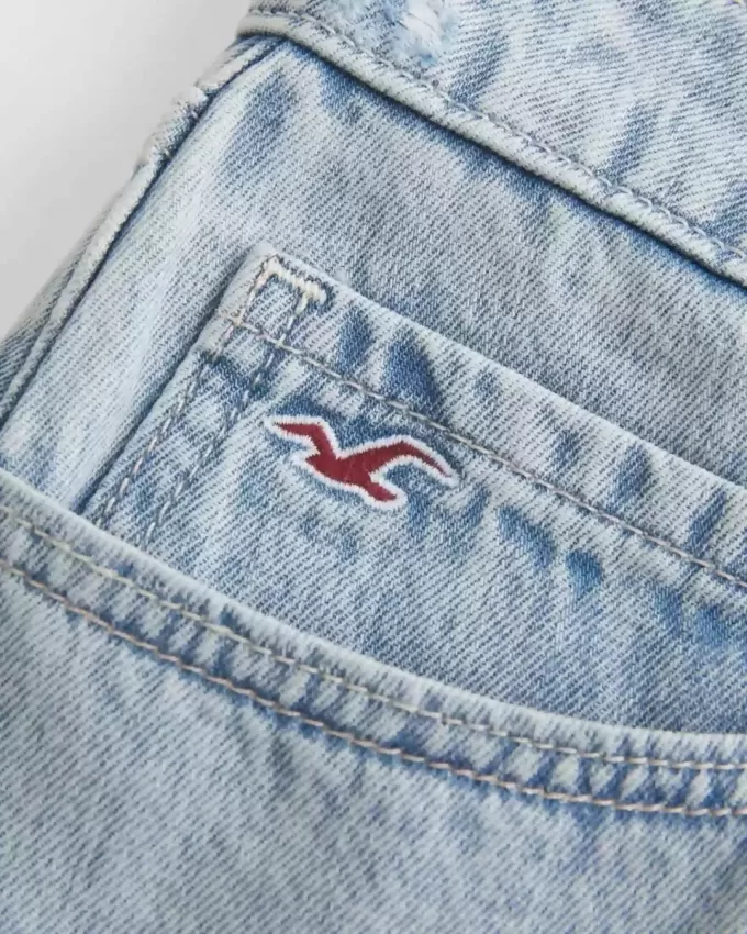 Short mini din denim cu talie joasă Short mini din denim cu talie joasă