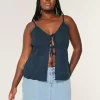 Short mini din denim cu talie joasă, cu spalare medie Short mini din denim cu talie joasă, cu spalare medie