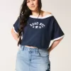 Short mini din denim cu talie joasă, spalare medie Short mini din denim cu talie joasă, spalare medie