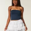 Short mini din șifon cu etaje Short mini din șifon cu etaje
