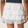 Short mini din șifon cu etaje Short mini din șifon cu etaje