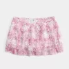 Short mini din șifon cu etaje Short mini din șifon cu etaje