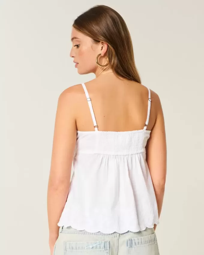 Top Babydoll Brodat Sclipitor