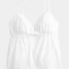 Top Babydoll Brodat Sclipitor