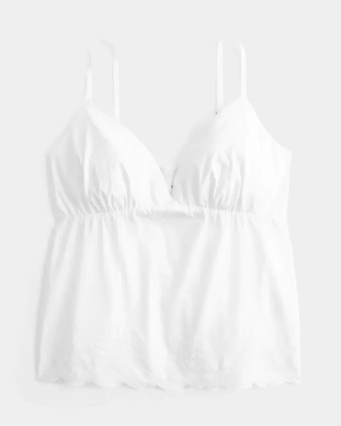 Top Babydoll Brodat Sclipitor