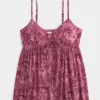 Top Babydoll Crinkle Flyaway