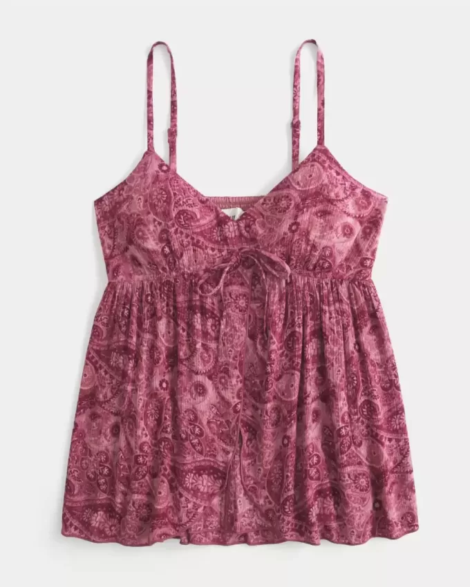 Top Babydoll Crinkle Flyaway