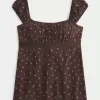 Top Babydoll cu cravată ușoară din satin Top Babydoll cu cravată ușoară din satin