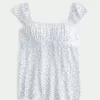 Top Babydoll cu cravată ușoară din satin