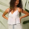 Top Babydoll cu model Paisley ușor