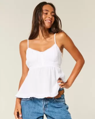 Top Babydoll cu nasturi
