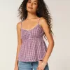 Top Babydoll cu nasturi Top Babydoll cu nasturi