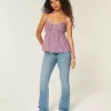 Top Babydoll cu nasturi Top Babydoll cu nasturi
